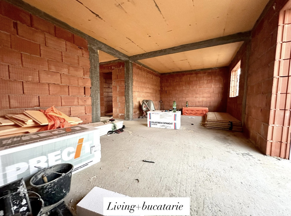 Duplex pe parter, 3 camere, 80 mp utili, 325 mp teren - Sanandrei