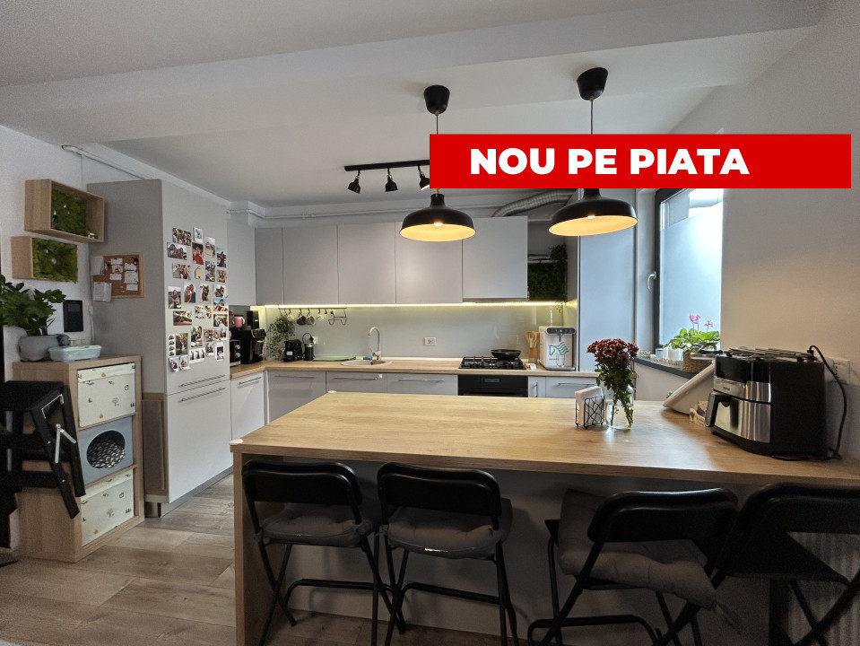 Apartament modern 2 camere, open space,  52mp utili, etaj 2, zona Braytim 
