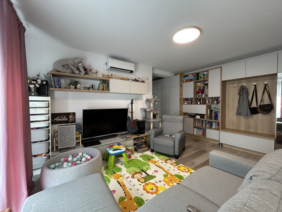 Apartament modern 2 camere, open space,  52mp utili, etaj 2, zona Braytim 