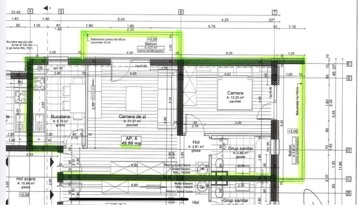 Apartament 2 camere, 50mp, etaj 1, pan. fotovoltaice, 2 balcoane, zona ESO-Giroc