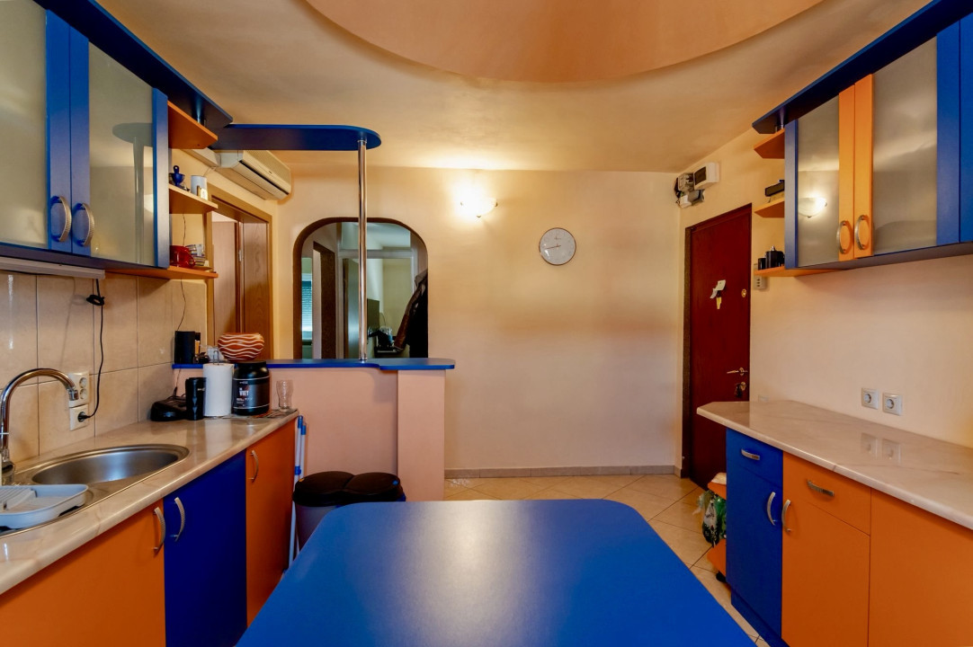 Apartament 3 camere, decomandat, complet mobilat si utilat, zona Dambovita