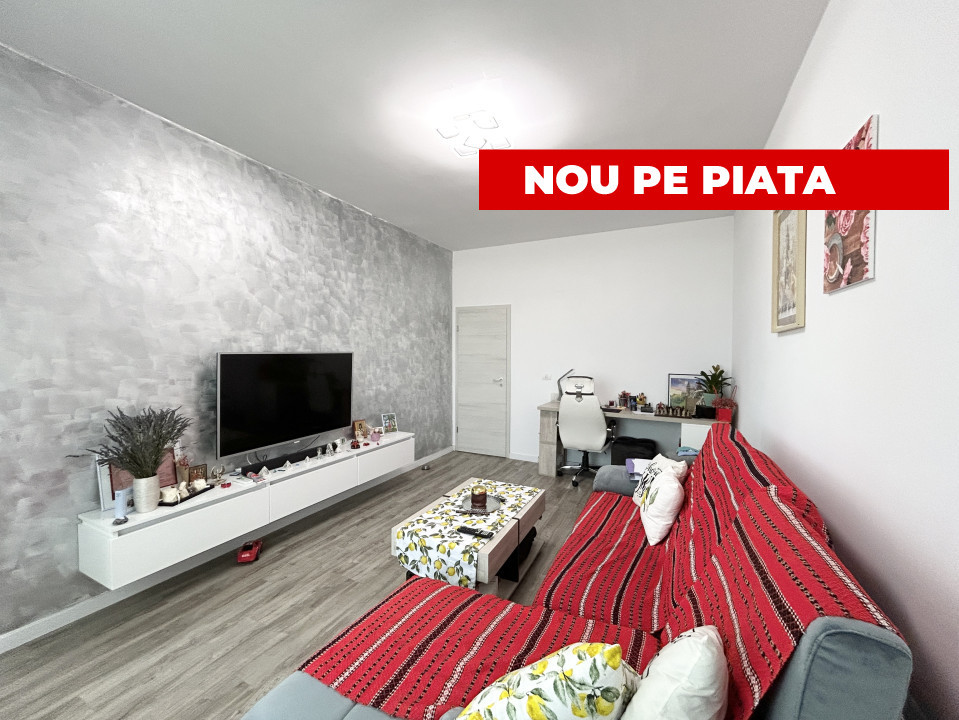 Apartament 2 camere, decomandat, terasa 18mp, mobilat si utilat in Giroc 