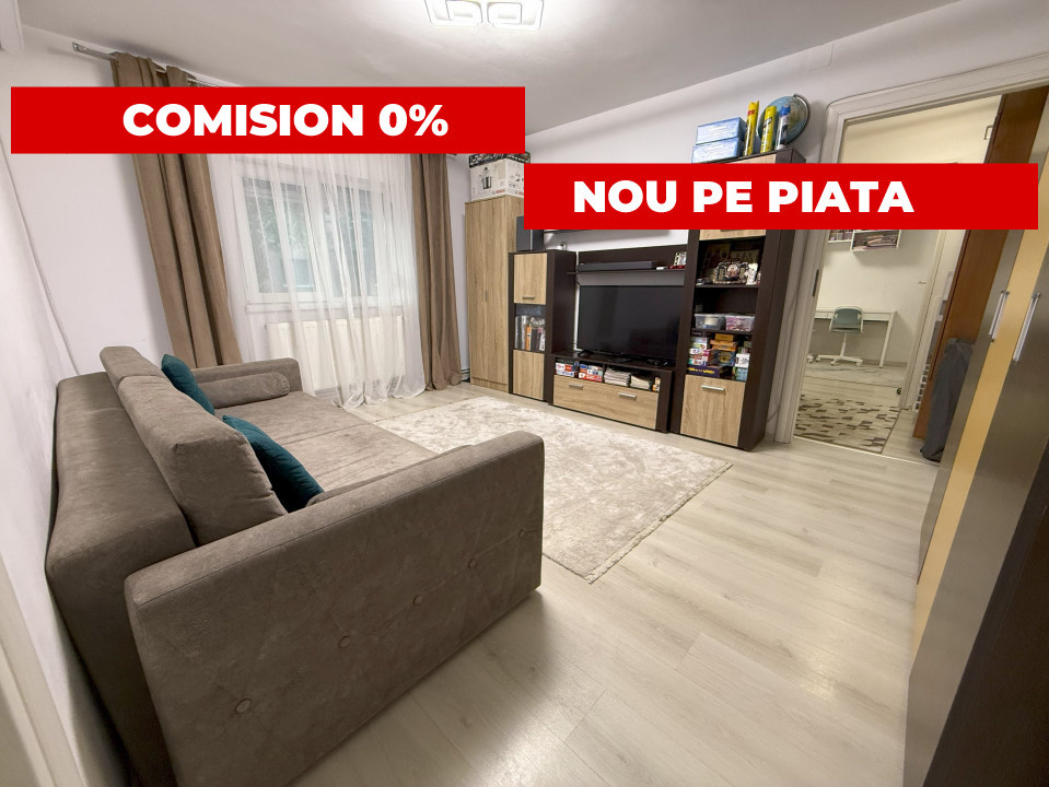 COMISION 0% Apartament 2 camere, 50 mp utili, parter - zona Buziasului