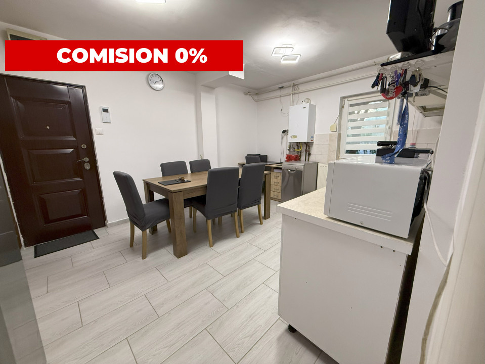 COMISION 0% Apartament 2 camere, 50 mp utili, parter - zona Buziasului