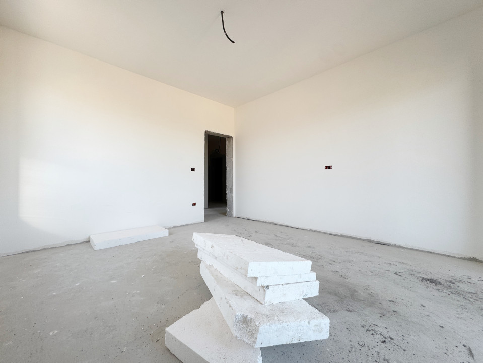 Apartament 2 camere, decomandat 54mp utili + terasa 8mp -Giroc
