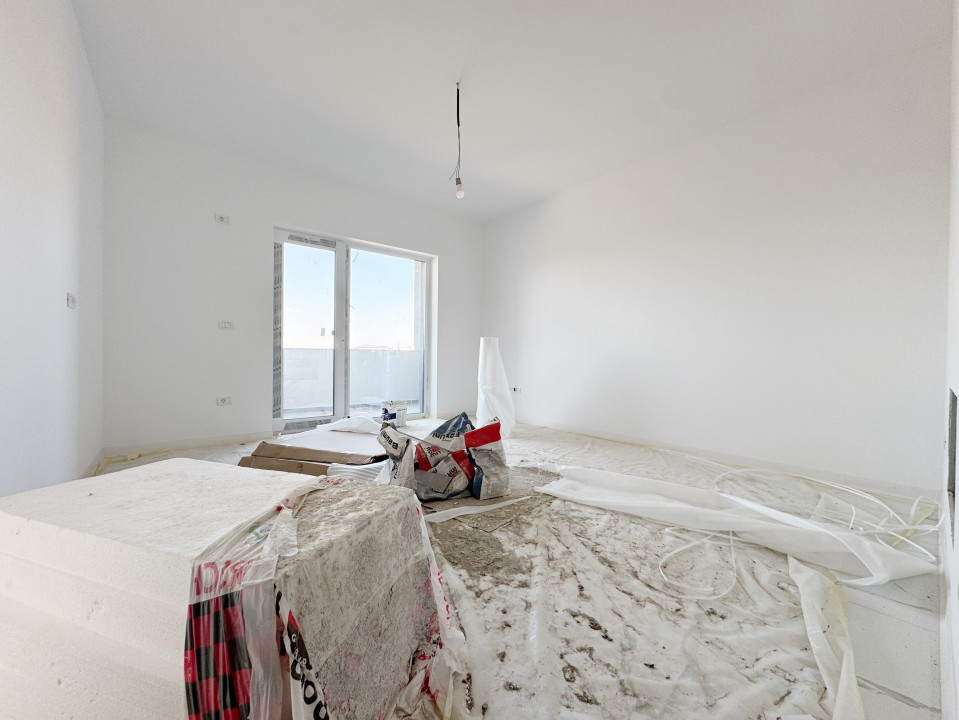 Apartament 2 camere, decomandat 40mp utili + terasa 8mp -Giroc