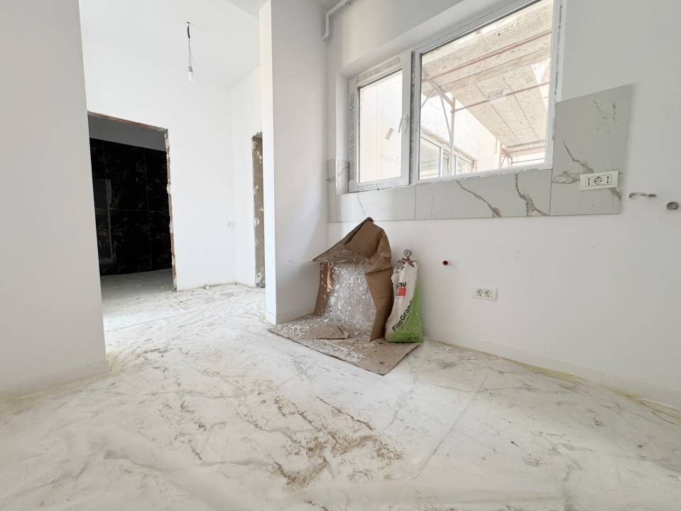 Apartament 2 camere, decomandat 40mp utili + terasa 8mp -Giroc