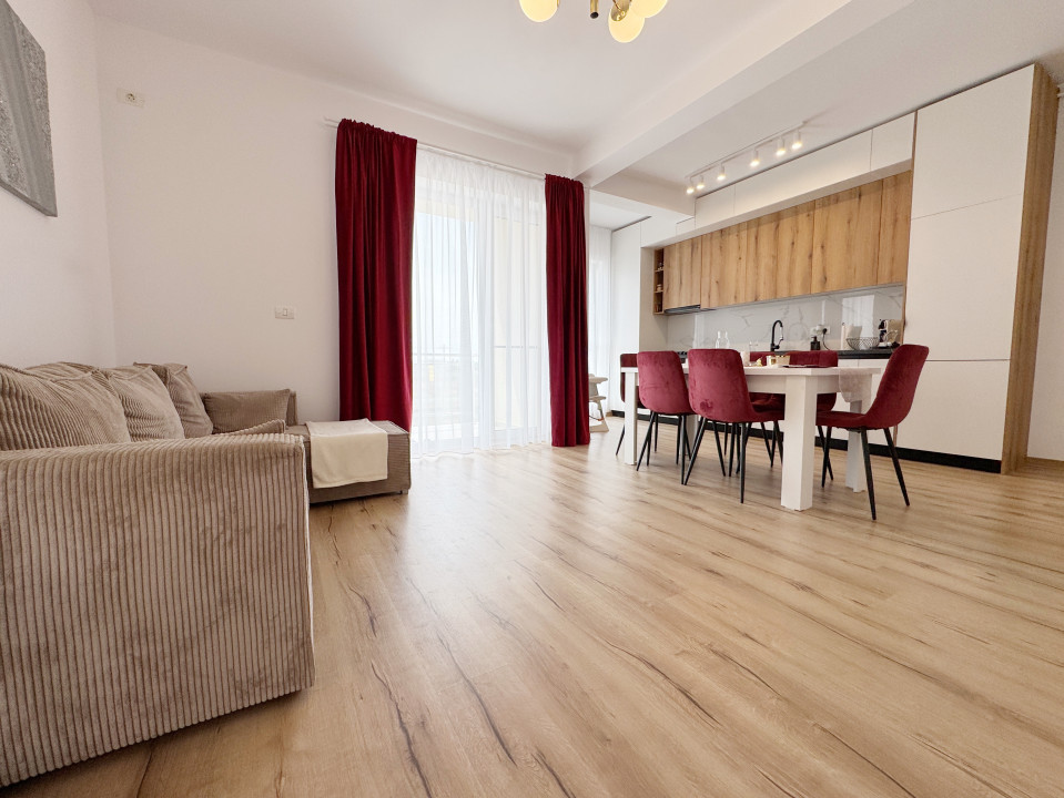 Apartament 2 camere, 51mp utili, 6mp balcon, etaj 1/3 -Giroc