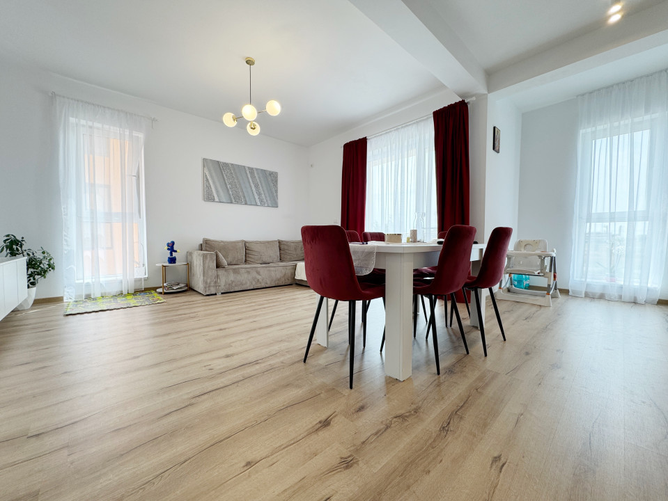 Apartament 2 camere, 51mp utili, 6mp balcon, etaj 1/3 -Giroc