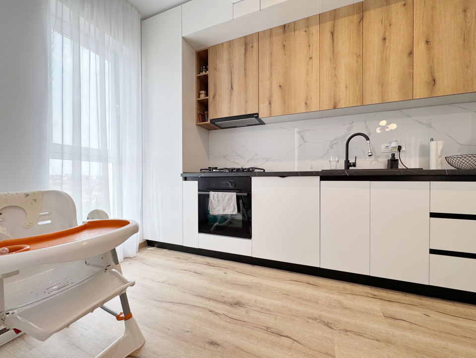 Apartament 2 camere, 51mp utili, 6mp balcon, etaj 1/3 -Giroc