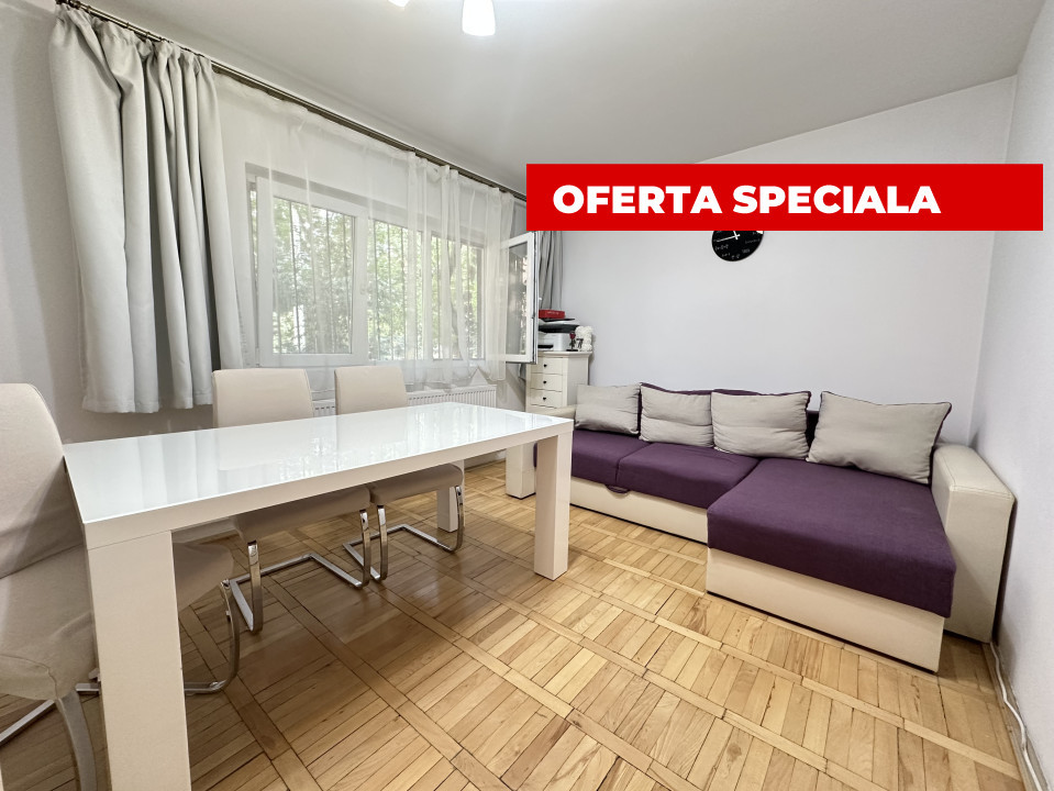 Apartament renovat, 3 camere, 60 mp utili, parter - zona Lipovei