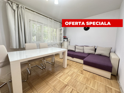 Apartament spatios 3 camere, 60 mp utili, parter - Zona Lipovei
