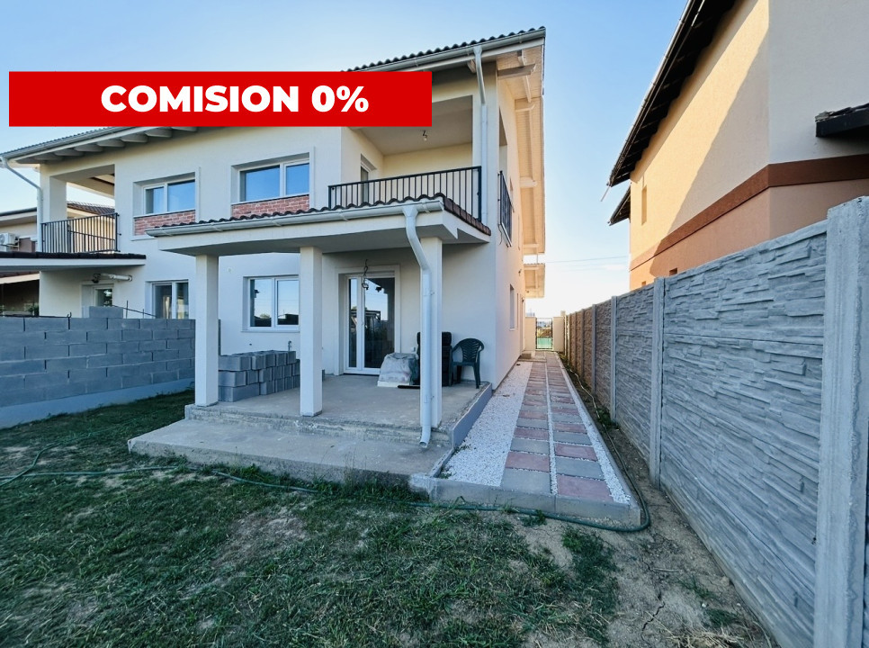 Duplex 5 camere, 111mp utili, 323mp teren in Mosnita Noua