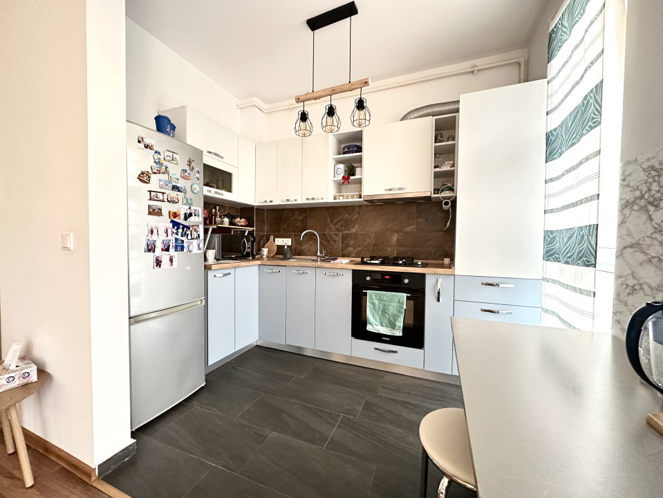 Apartament mobilat si utilat, 2 camere, 49 mp utili - zona Cora, Dumbravita