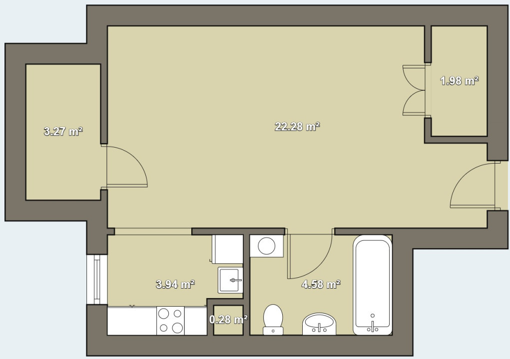 Apartament 1 camera, 35mp utili, etaj 2, renovat complet, zona Sagului