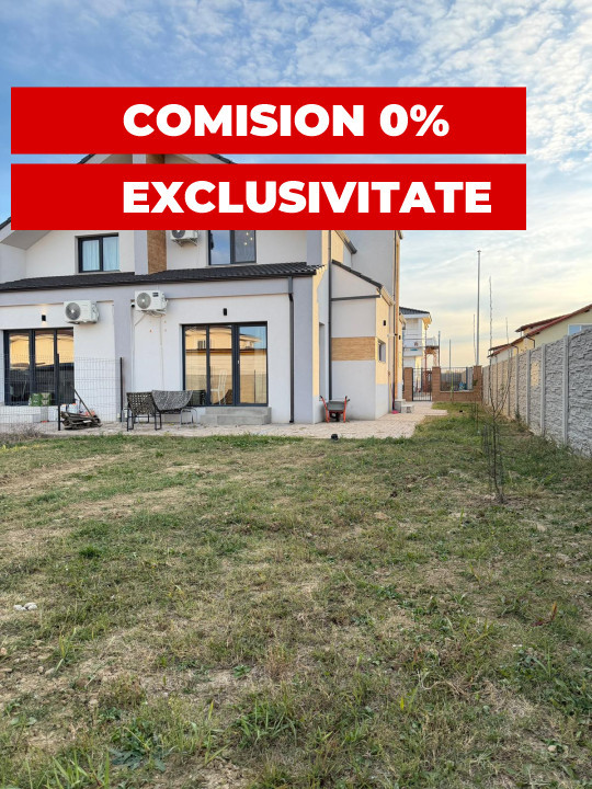 COMISION 0% - Duplex 4 camere, 350 mp curte - MOSNITA NOUA