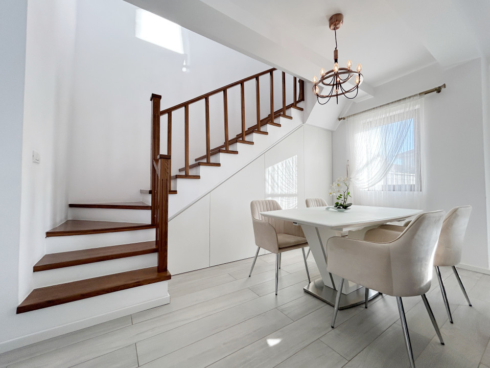 Duplex 3 camere, 90mp utili, 330 teren, mobilat utilat in Mosnita Noua