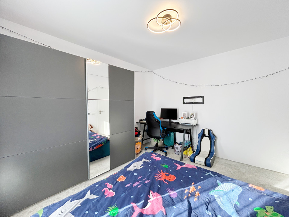 Duplex 3 camere, 90mp utili, 330 teren, mobilat utilat in Mosnita Noua