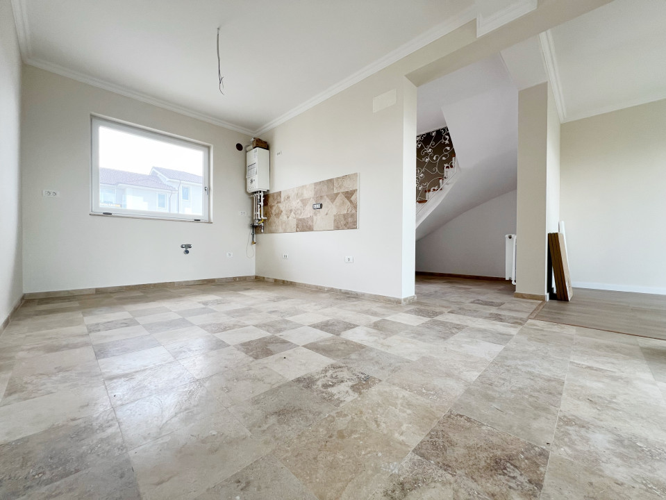 Casa insiruita, 4 camere, 87mp, 24mp terasa, toate utilitatile, in Giroc