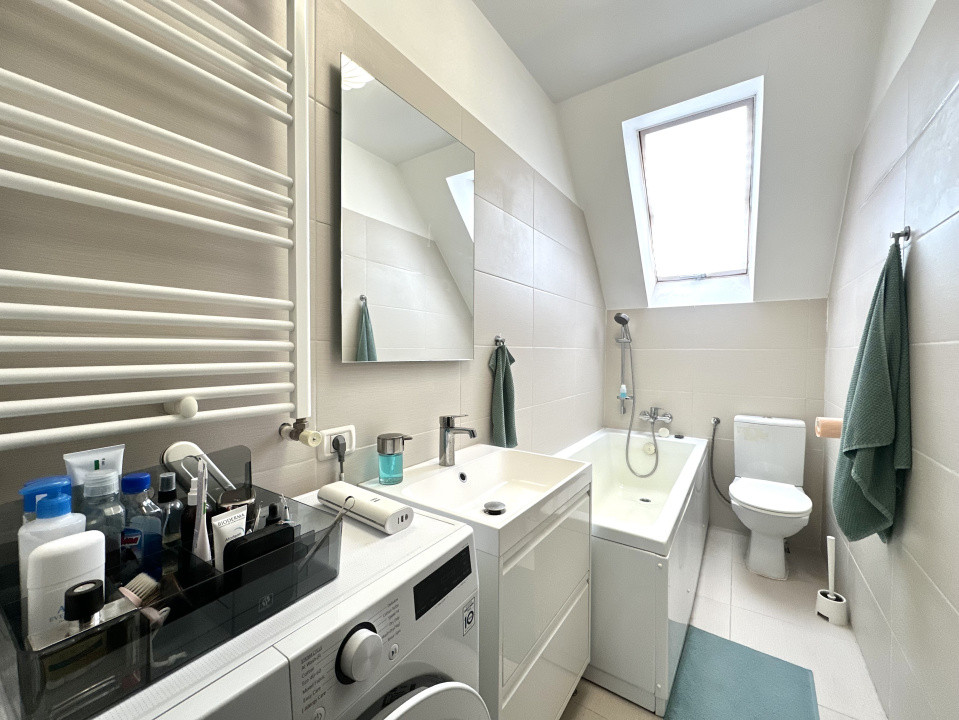 Apartament mobilat cu gust, 2 camere, 54 mp utili - mansarda, zona Dacia