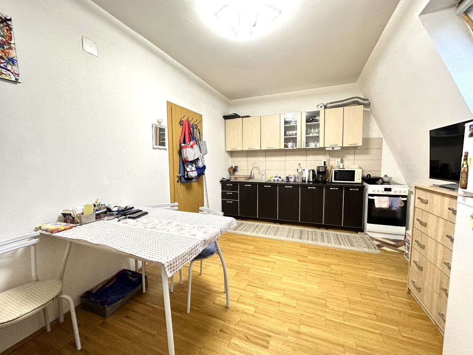 Apartament spatios, 2 camere, 60 mp utili - mansarda, zona Dambovita 