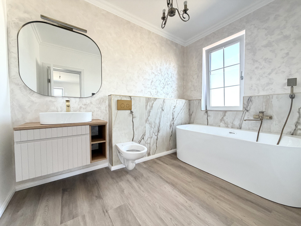 Duplex top, despartit prin garaj, 5 camere, 218 mp utili - Ghiroda