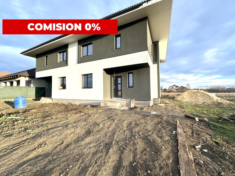 COMISION 0% Duplex modern, 5 camere, 120 mp utili, 250 mp teren - Giarmata-Vii