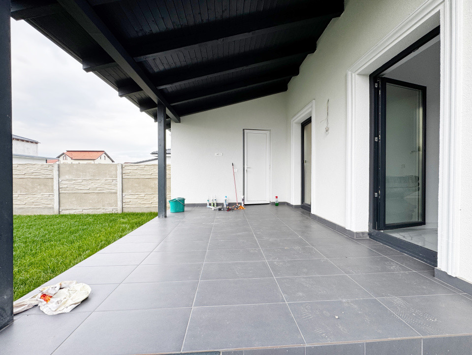 Duplex 3 camere, 340 teren, 75mp utili + 15mp terasa -Mosnita Noua