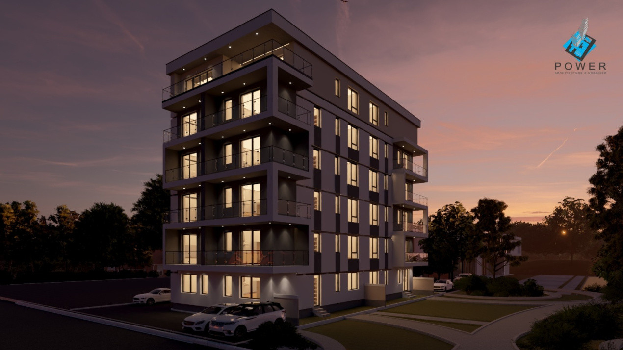 Apartament modern, 2 camere, open-space, 44 mp utili - Esso, Giroc