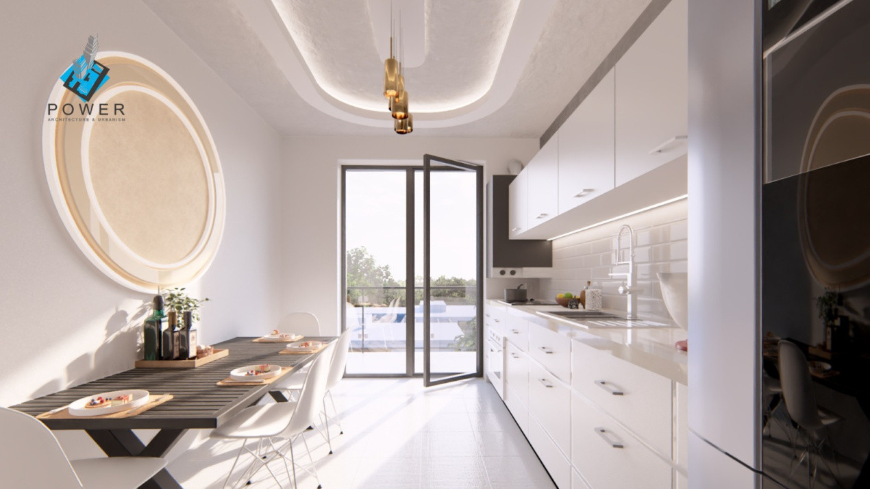 Apartament modern, 3 camere, 73,2 mp utili, open-space - Esso Giroc