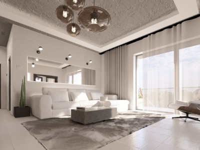 Apartament modern, 3 camere, 73,2 mp utili, open-space - Esso Giroc