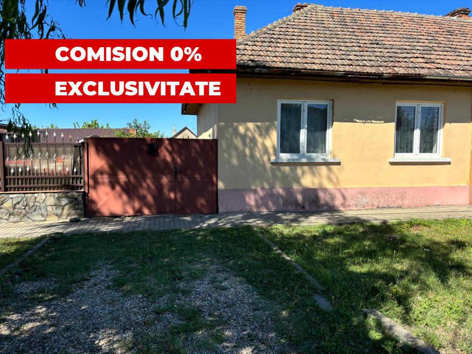 Casa 2 camere, 43 mp, curte 300 mp, pozitie centrala, in Moravita - COMISION 0%