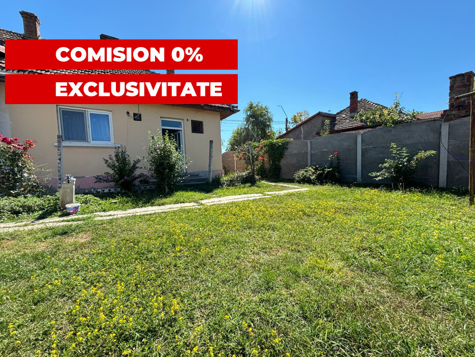 Casa 2 camere, 43 mp, curte 300 mp, pozitie centrala, in Moravita - COMISION 0%