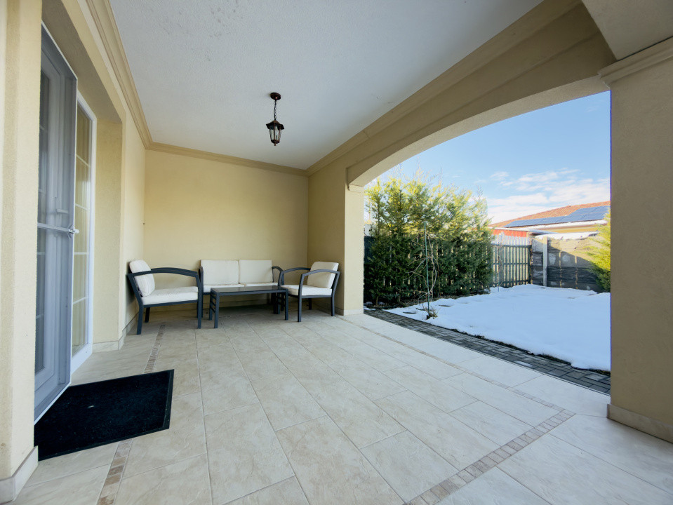 Duplex mediteranean 4 camere, parter, 85mp utili, 340 teren in Urseni 