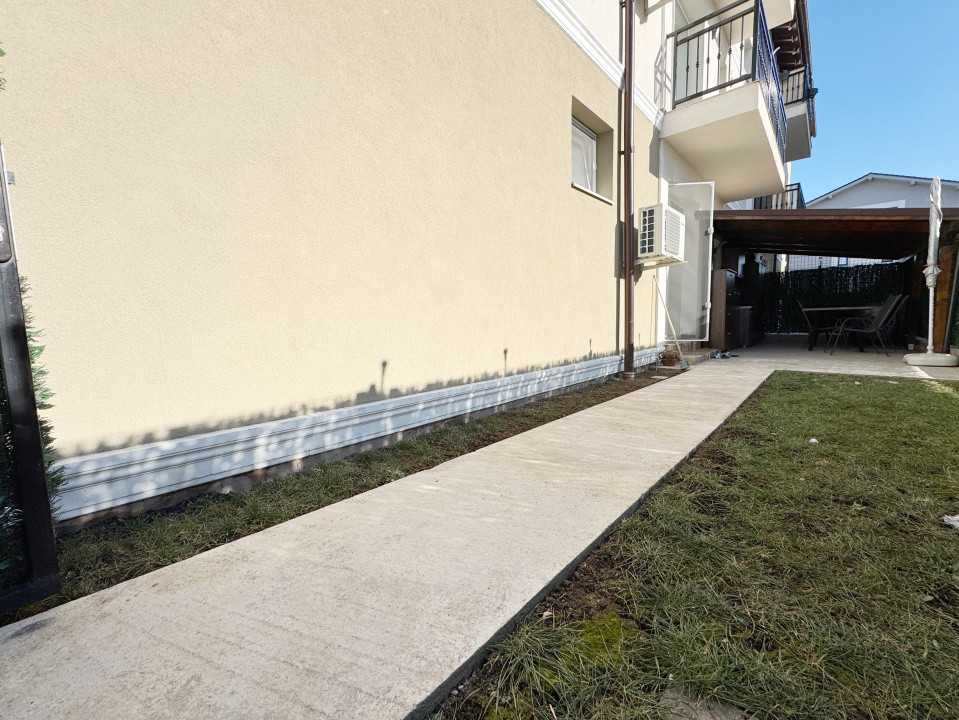 Apartament 2 camere 46mp utili cu gradina 60mp, zona Braytim