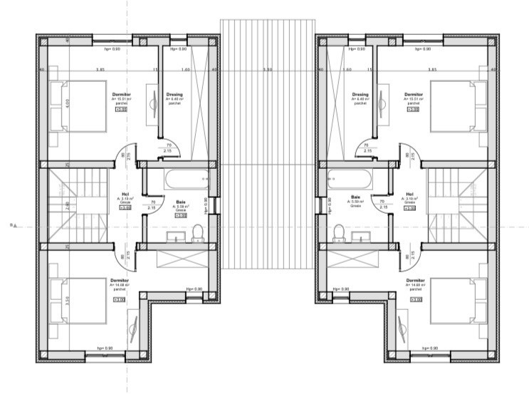 Duplex despartit prin tehnica, 4 camere - Sanandrei