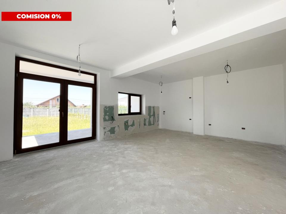 COMISON 0%-Duplex 5 camere, 122 mp utili, 390 mp teren-Mosnita Noua