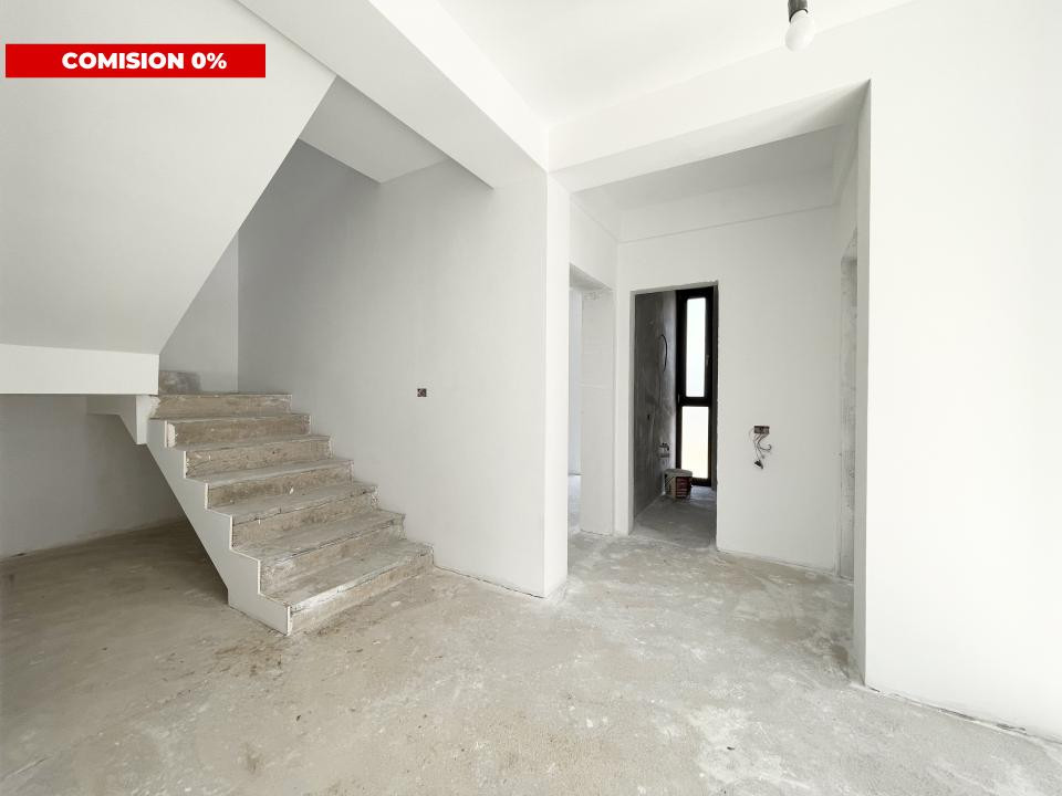 COMISON 0%-Duplex 5 camere, 122 mp utili, 390 mp teren-Mosnita Noua
