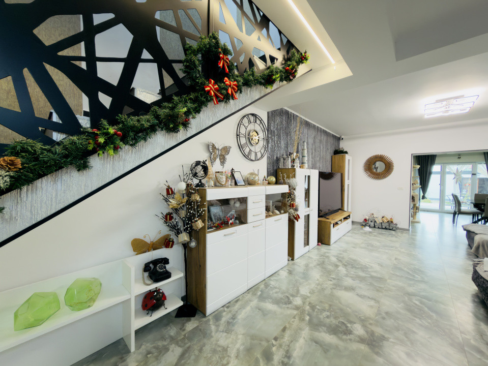 Duplex 4 camere, mobilat utilat, 125mp utili, 349 teren -Mosnita Veche