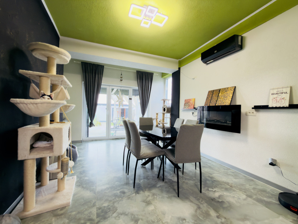 Duplex 4 camere, mobilat utilat, 125mp utili, 349 teren -Mosnita Veche