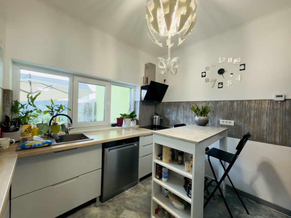 Duplex 4 camere, mobilat utilat, 125mp utili, 349 teren -Mosnita Veche