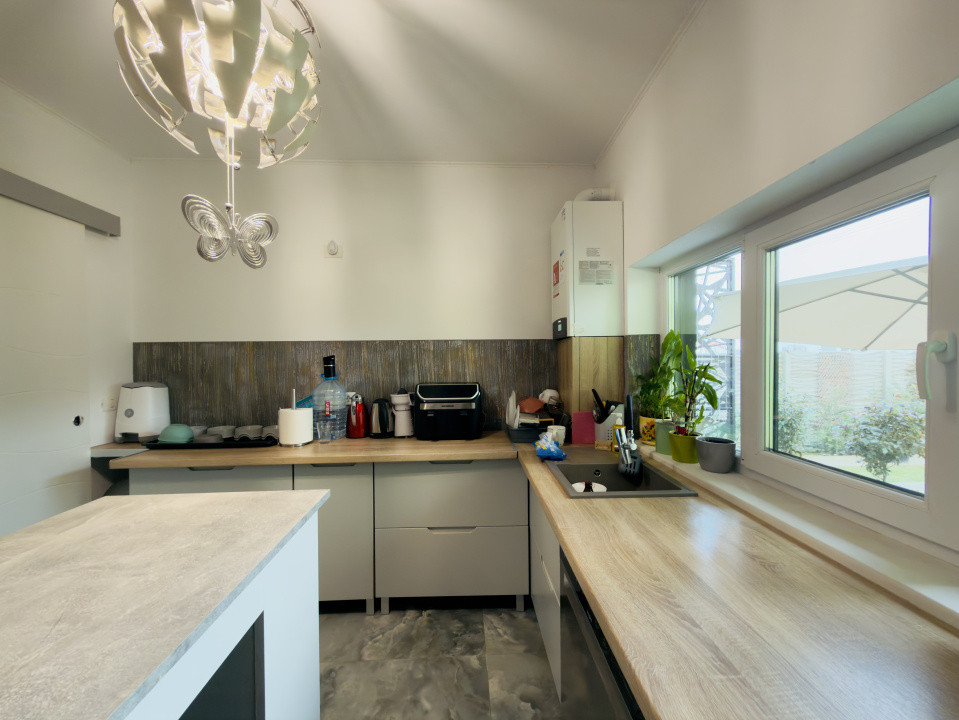 Duplex 4 camere, mobilat utilat, 125mp utili, 349 teren -Mosnita Veche