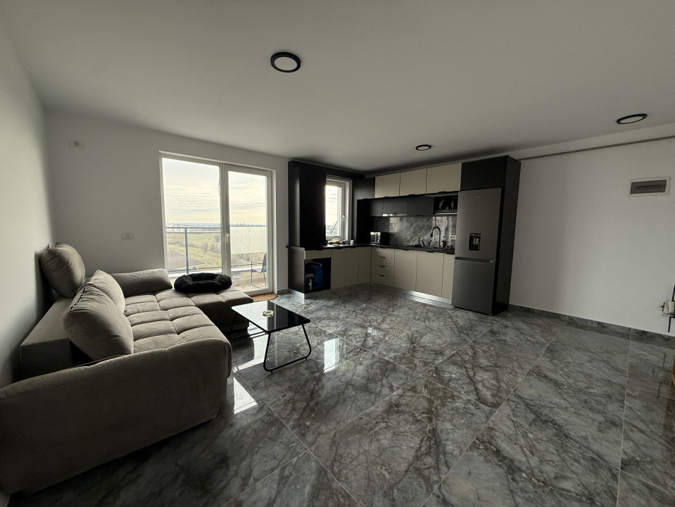 Apartament modern, 2 camere, open-space, 47 mp  utili + balcon - Braytim