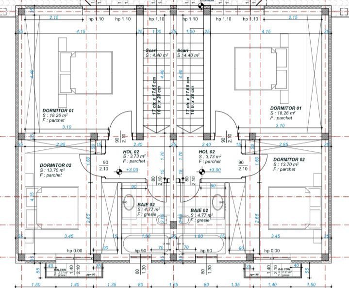 Duplex modern cu 4 camere -Mosnita Noua 