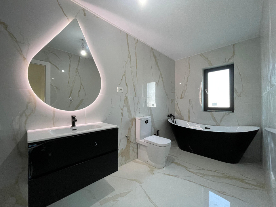 Duplex despartit prin camera tehnica  finisaje premium Mosnita