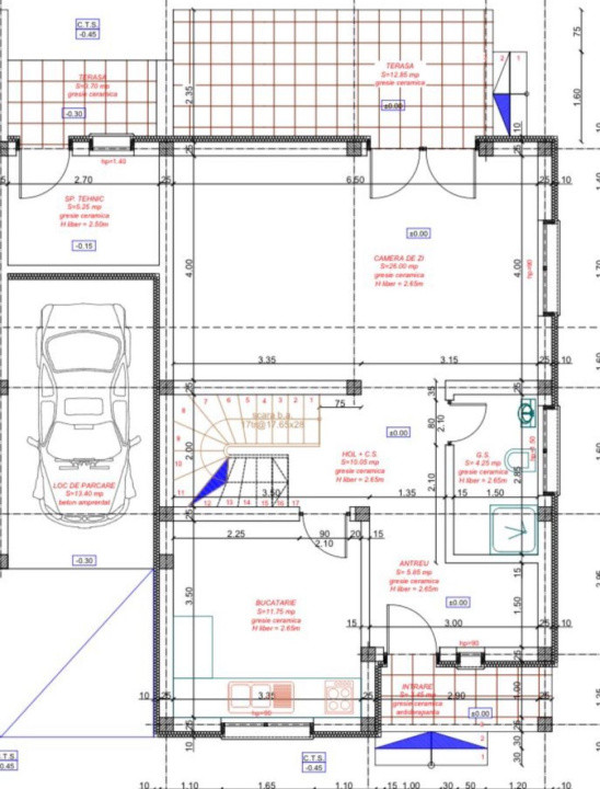 Duplex cu 4 camere despartit prin garaj Mosnita Noua