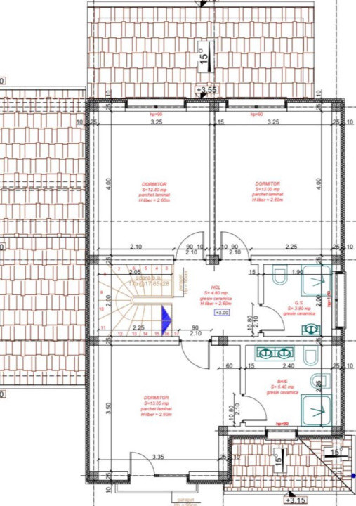 Duplex cu 4 camere despartit prin garaj Mosnita Noua