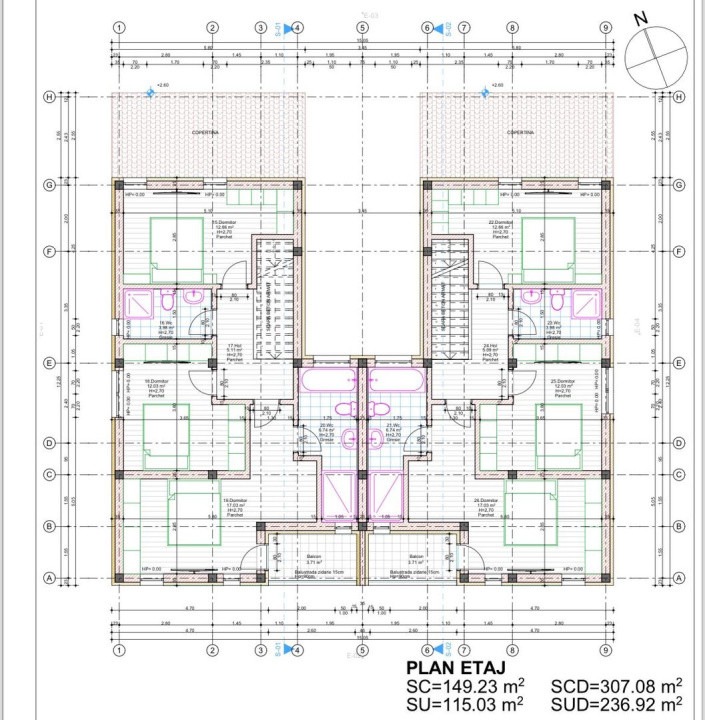 Duplex 4 camere separat prin  CT Mosnita Noua COMISION 0%