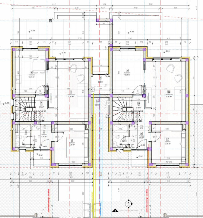 Duplex 5 camere separat prin CT Mosnita Noua