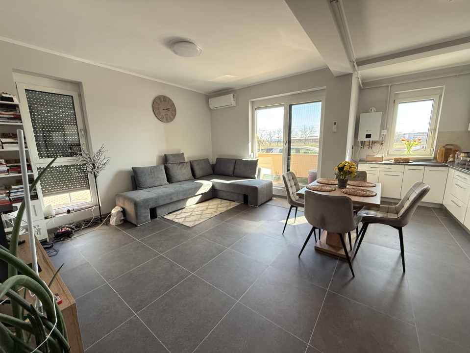 Apartament 2 camere, 50 mp utili + balcon, mobilat si utilat - Lidl-Giroc